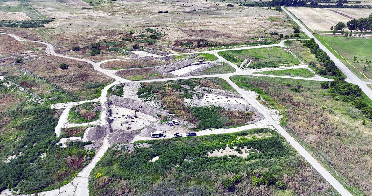 archeological excavations of settlements from the 3rd and 4th centuries