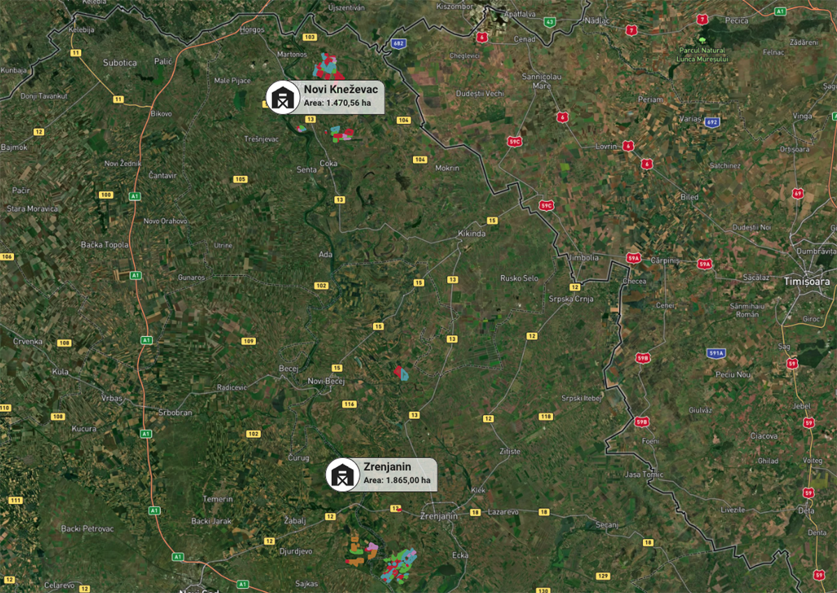 logineko farm locations novi knezevac zrenjanin map