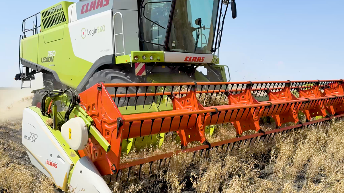 maxflex header combine harvester organic farming
